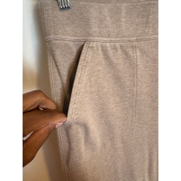 Duluth Trading Co. NoGA Naturale Cotton Slim Leg Oatmeal Tan Pull On Pants Large - Picture 6 of 9